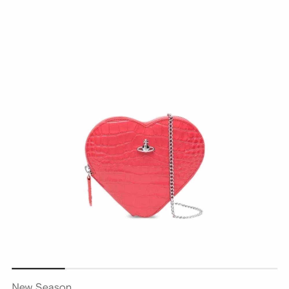 Vivienne Westwood Heart Crossbody Bag in Coral